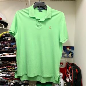Vintage Ralph Lauren Pima Polo Shirt Green Large
